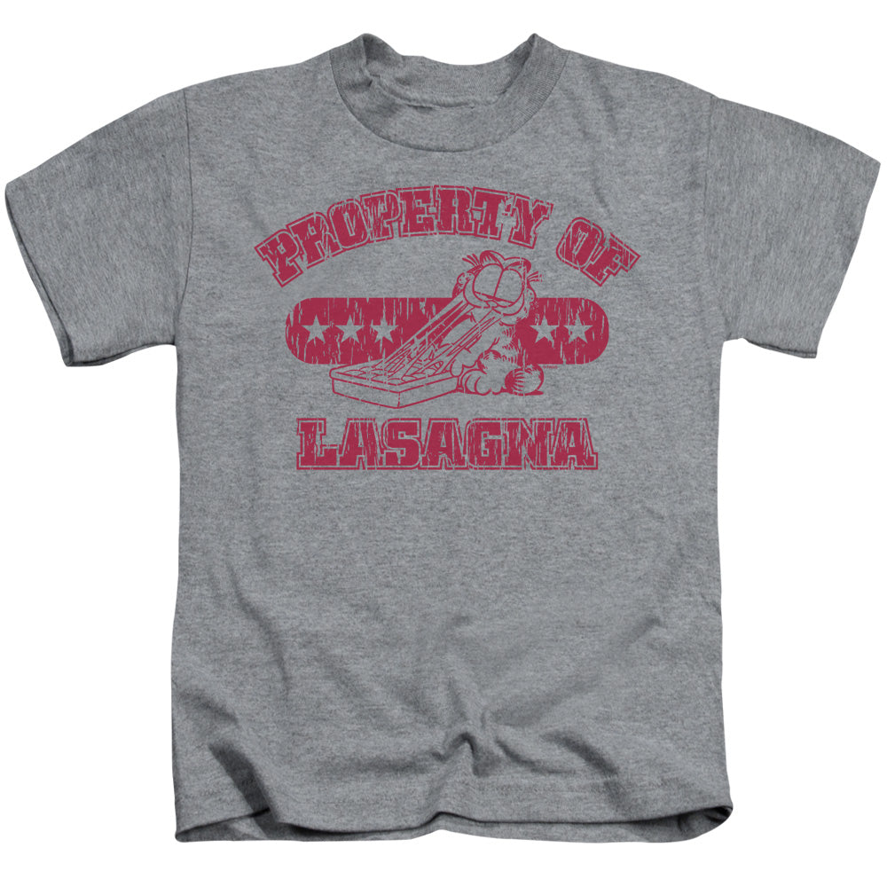 Garfield Property of Lasagna Juvenile Kids Youth T Shirt Athletic Heather