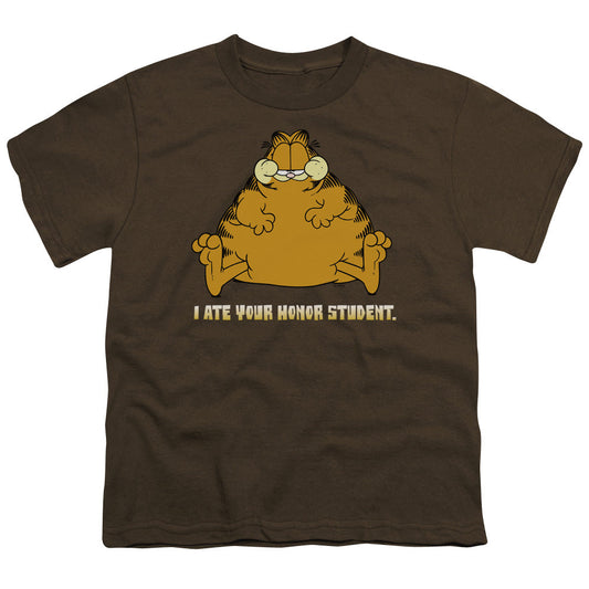 Garfield I Ate Your Honor Student Kids Youth T Shirt Navy