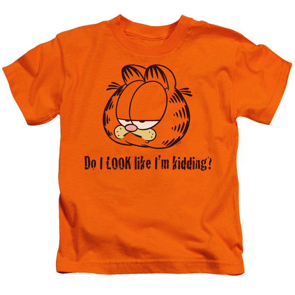 Garfield Do I Look Like Im Kidding Juvenile Kids Youth T Shirt Orange