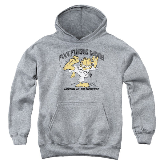 Garfield Foot Fungus Karate Kids Youth Hoodie Heather