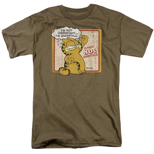 Garfield Undertall Mens T Shirt Safari Green Officially Licensed