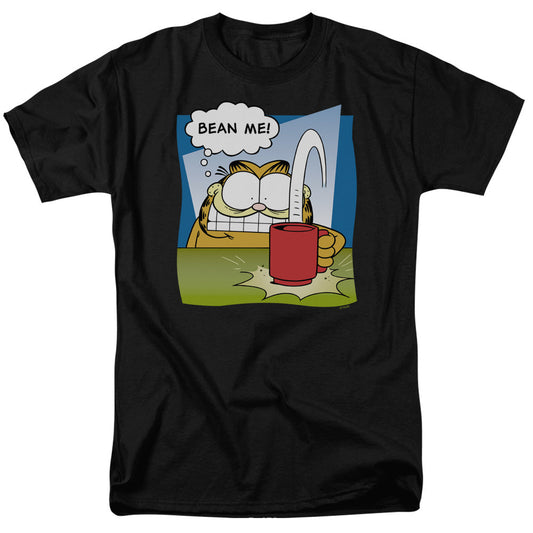 Garfield Bean Me Mens T Shirt Black Officially Licensed