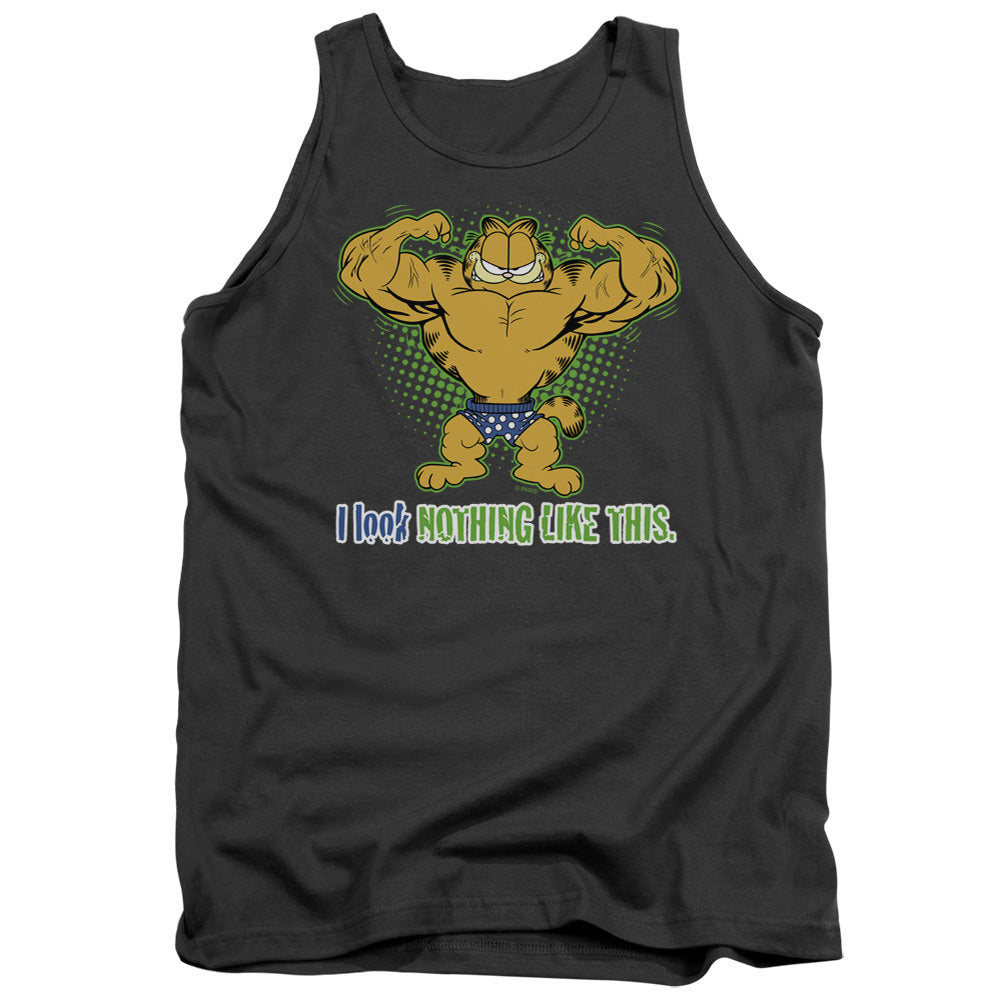 Garfield Nothing Like This Mens Tank Top Shirt Charcoal