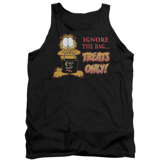 Garfield Treats Only Mens Tank Top Shirt Black