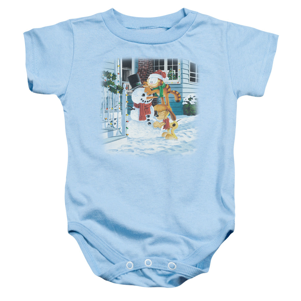 Garfield Snow Fun Infant Baby Snapsuit Light Blue (24 Mos)