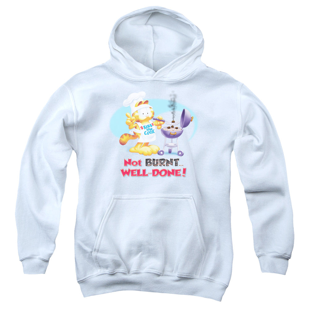 Garfield Well Done Kids Youth Hoodie White