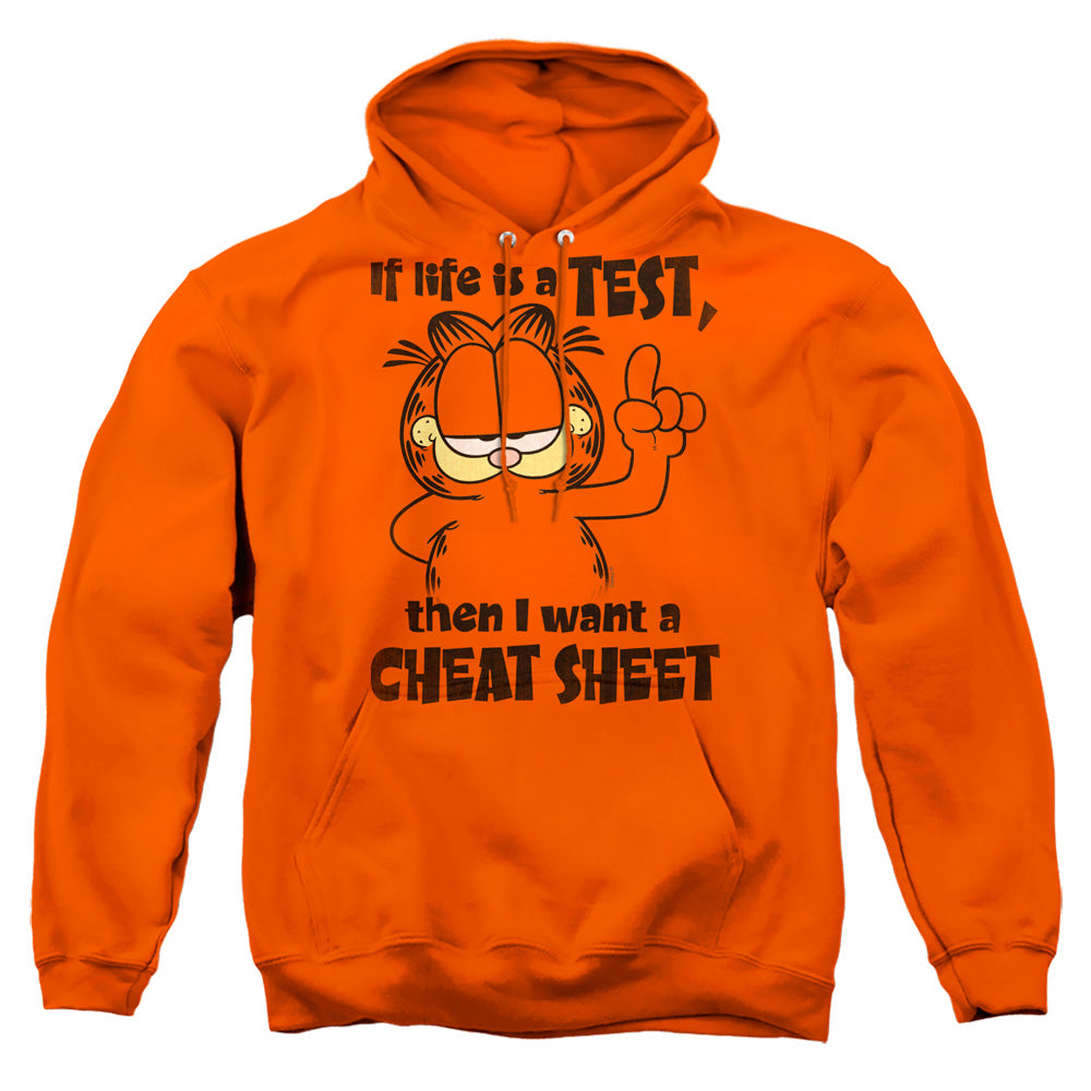 Garfield Cheat Sheet Mens Hoodie Orange