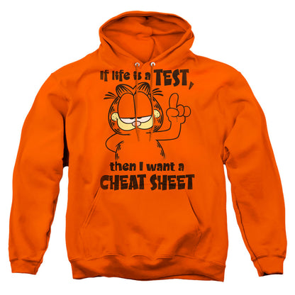 Garfield Cheat Sheet Mens Hoodie Orange