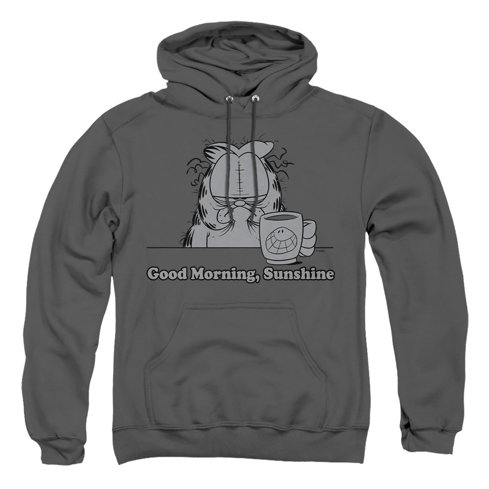Garfield Good Morning Sunshine Mens Hoodie Charcoal