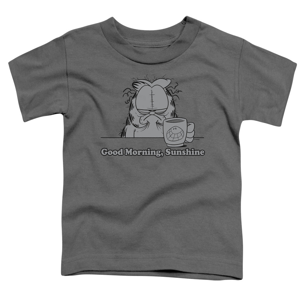 Garfield Good Morning Sunshine Toddler Kids Youth T Shirt Charcoal