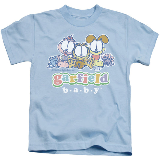 Garfield Baby Gang Juvenile Kids Youth T Shirt Light Blue