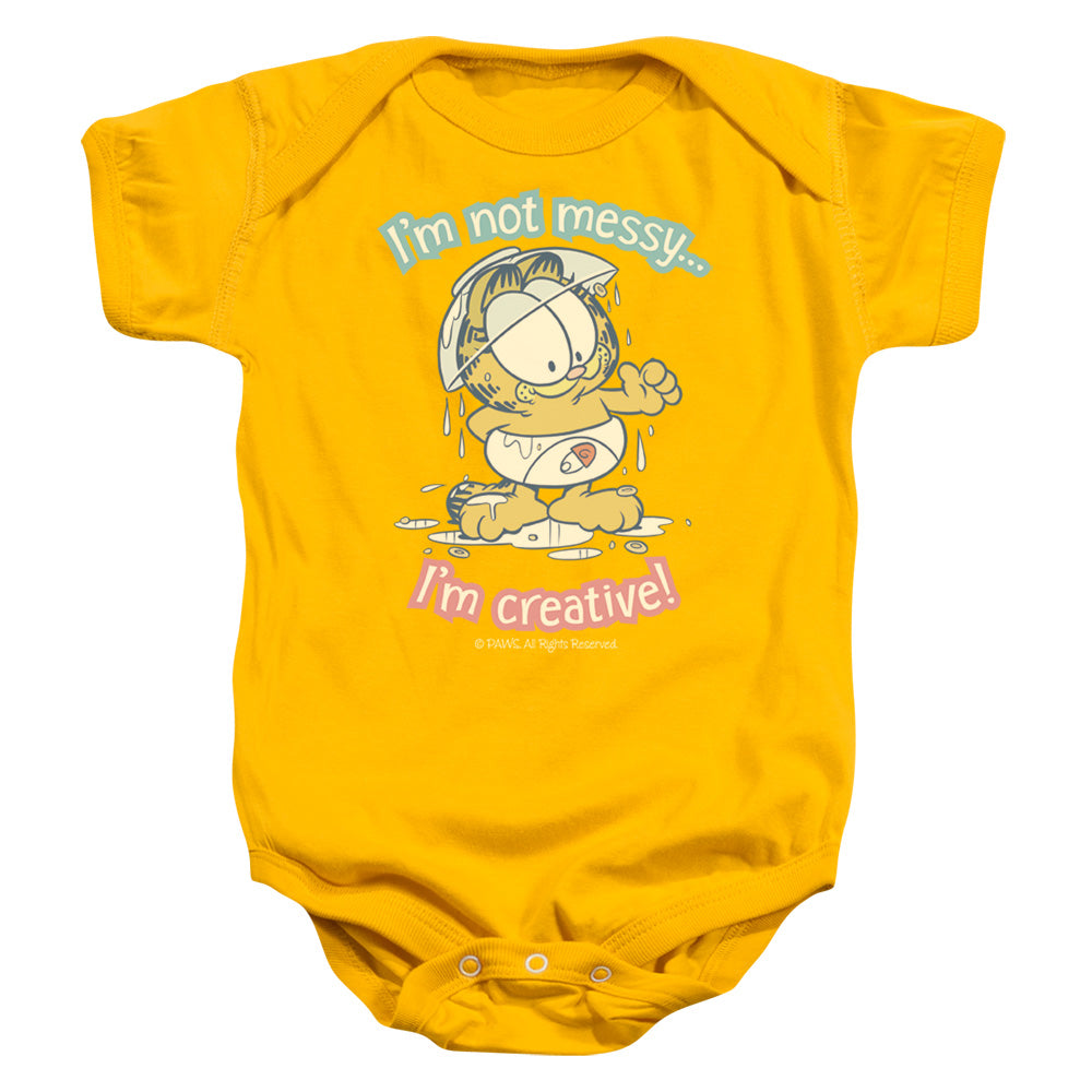 Garfield Im Creative Infant Baby Snapsuit Gold (18 Mos)