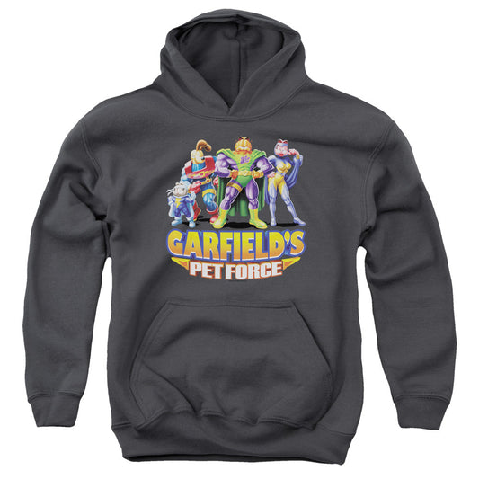 Garfield Beyond Kids Youth Hoodie Charcoal