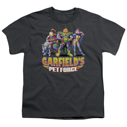 Garfield Beyond Kids Youth T Shirt Charcoal