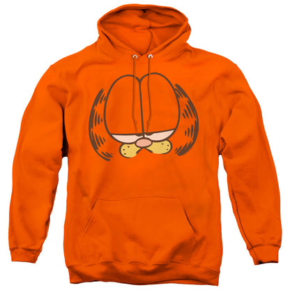 Garfield Big Head Mens Hoodie Orange