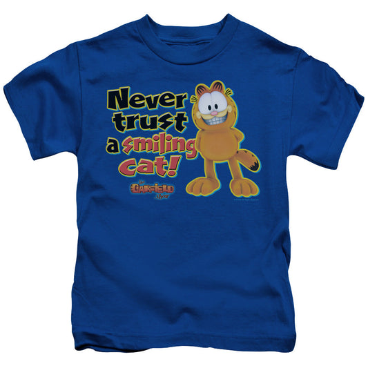 Garfield Iling Juvenile Kids Youth T Shirt Royal Blue