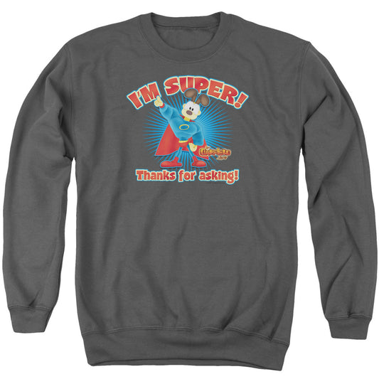 Garfield Super Mens Crewneck Sweatshirt Charcoal