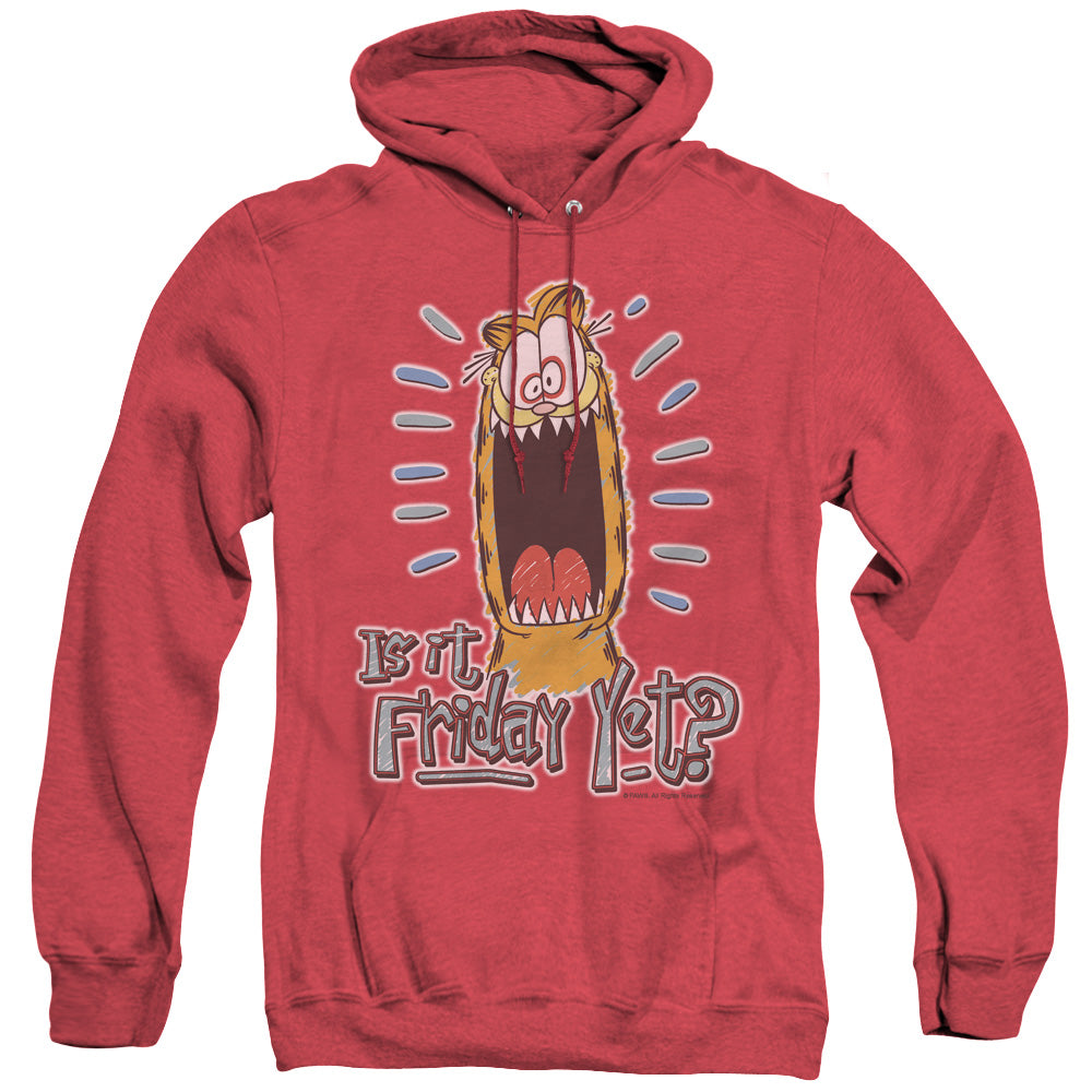 Garfield Friday Heather Mens Hoodie Red