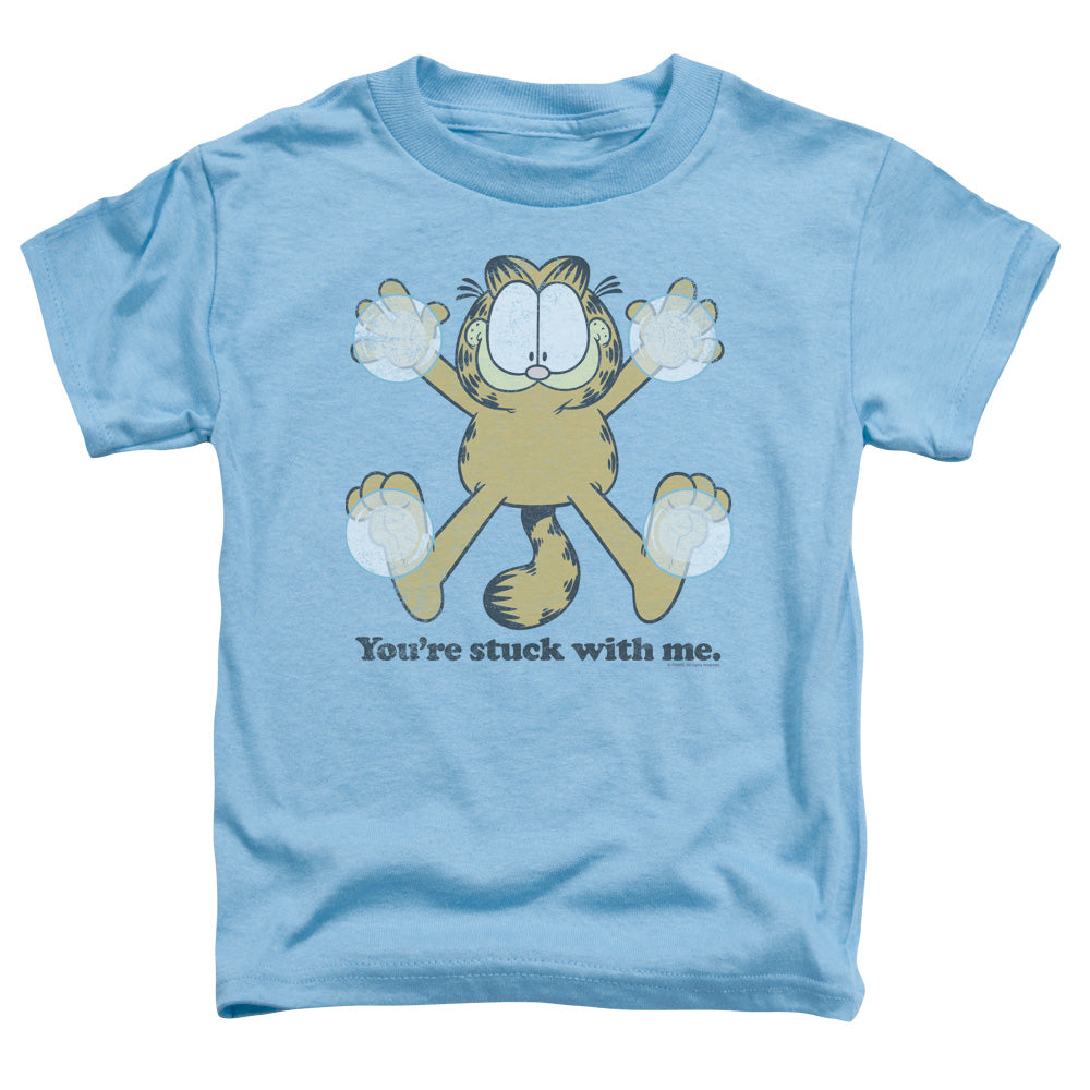 Garfield Stuck Toddler Kids Youth T Shirt Carolina Blue