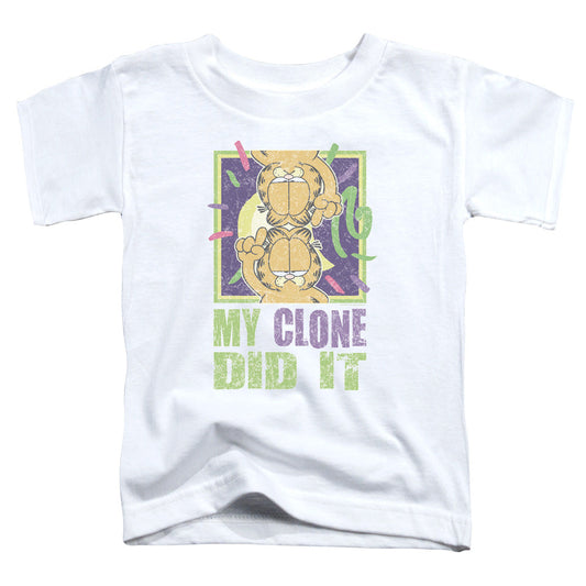 Garfield My Clone Did It Toddler Kids Youth T Shirt White