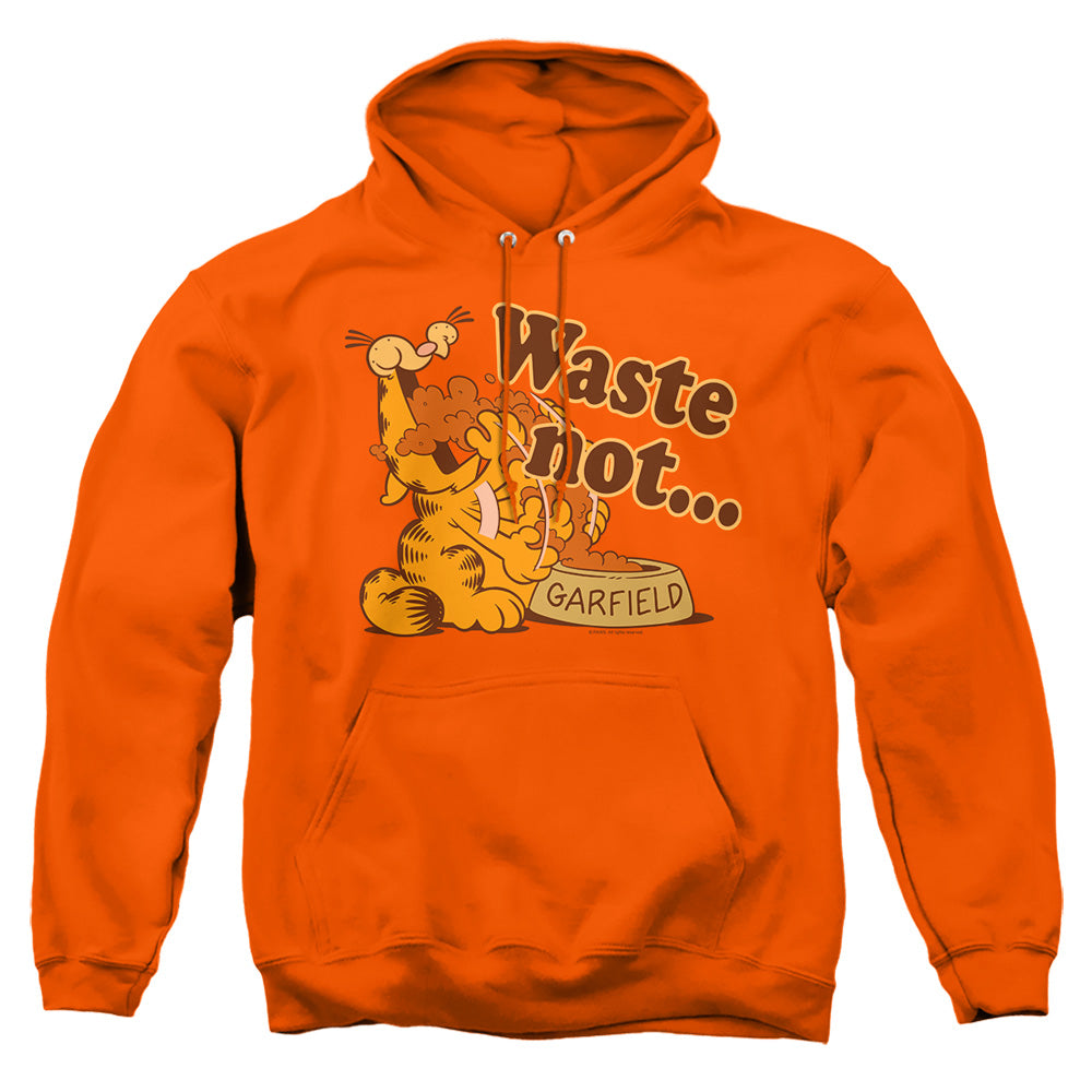 Garfield Waste Not Mens Hoodie Orange