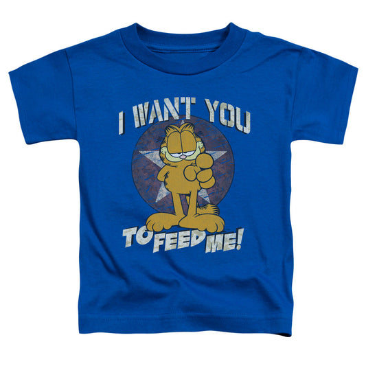 Garfield I Want You Toddler Kids Youth T Shirt Royal Blue