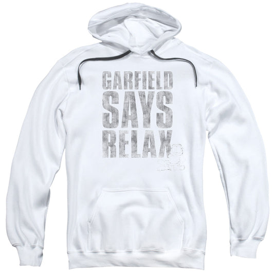 Garfield Relax Mens Hoodie White