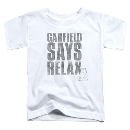 Garfield Relax Toddler Kids Youth T Shirt White