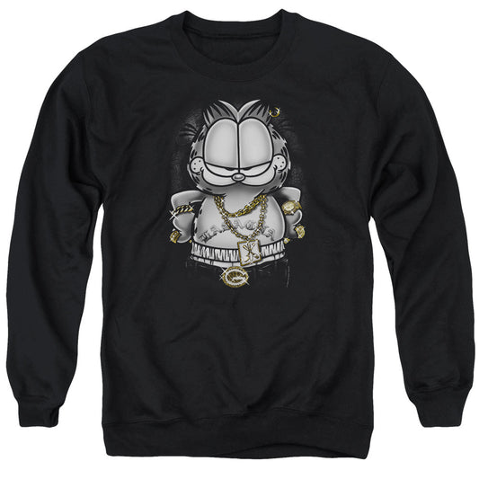 Garfield Lasagna For Life Mens Crewneck Sweatshirt Black