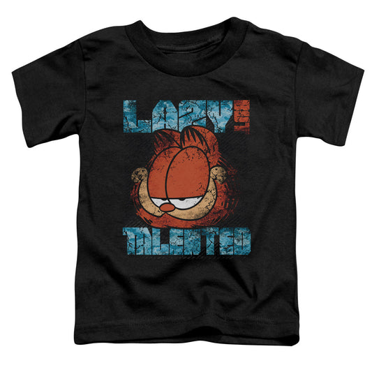 Garfield Lazy but Talented Distressed Toddler Kids Youth T Shirt Black
