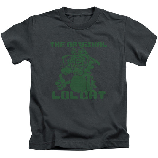 Garfield Og Lol Juvenile Kids Youth T Shirt Charcoal