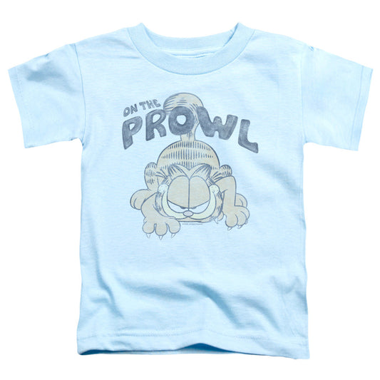 Garfield Prowl Toddler Kids Youth T Shirt Light Blue