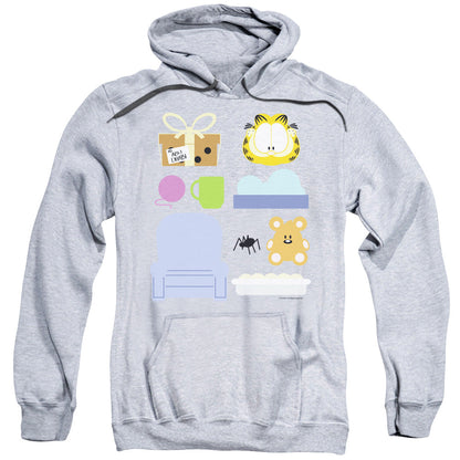 Garfield Gift Set Mens Hoodie Athletic Heather