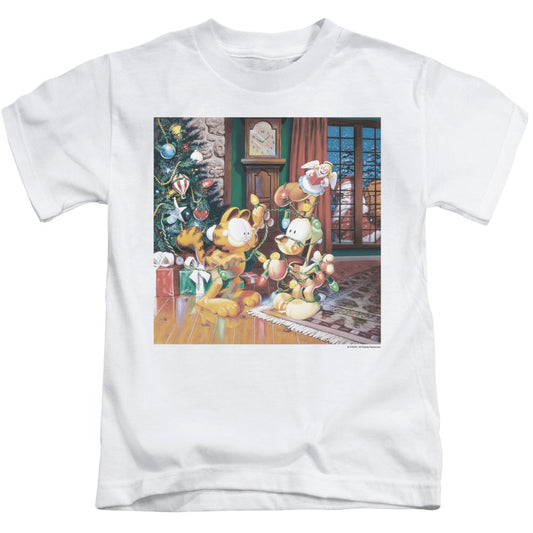 Garfield Odie Tree Juvenile Kids Youth T Shirt White