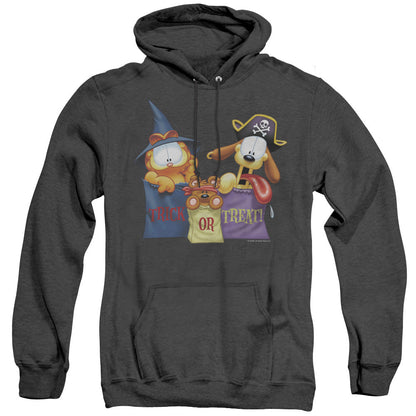 Garfield Grab Bags Mens Heather Hoodie Black Officially Licensed