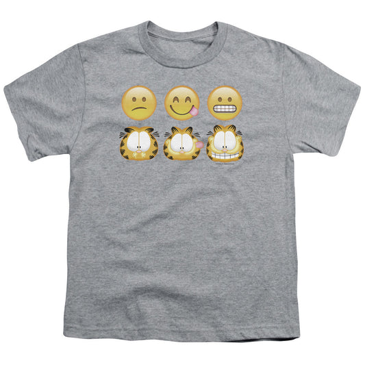 Garfield Emojis Kids Youth T Shirt Athletic Heather