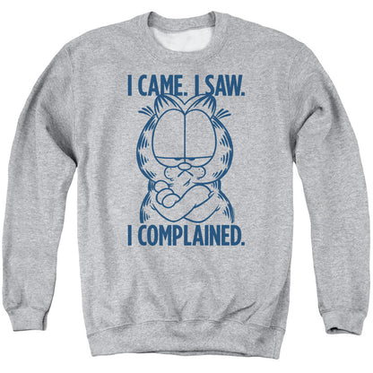 Garfield I Complained Mens Crewneck Sweatshirt Athletic Heather