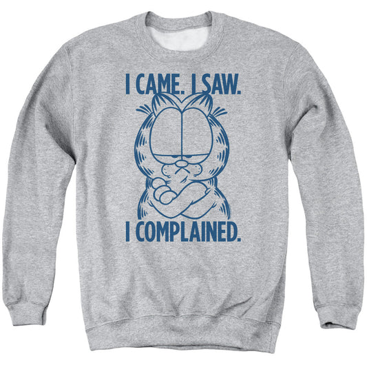 Garfield I Complained Mens Crewneck Sweatshirt Athletic Heather