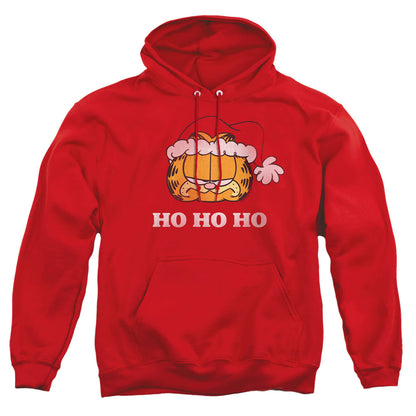 Garfield Ho Ho Ho Mens Hoodie Red