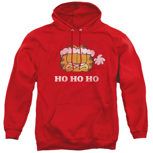 Garfield Ho Ho Ho Mens Hoodie Red
