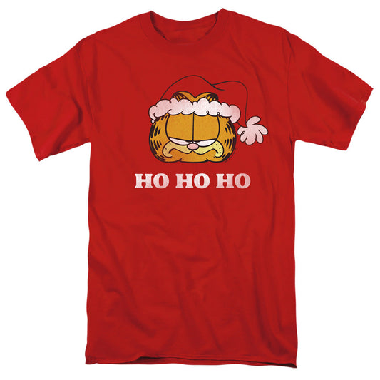 Garfield Ho Ho Ho Mens T Shirt Red Officially Licensed