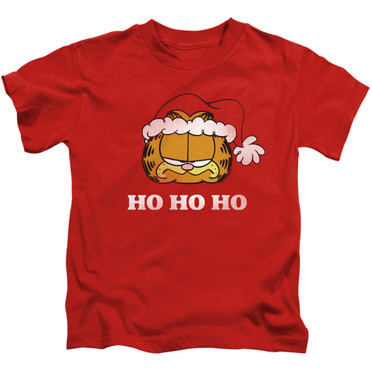 Garfield Ho Ho Ho Juvenile Kids Youth T Shirt Red