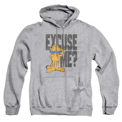 Garfield Excuse Me? Mens Hoodie Athletic Heather Officially Licensed