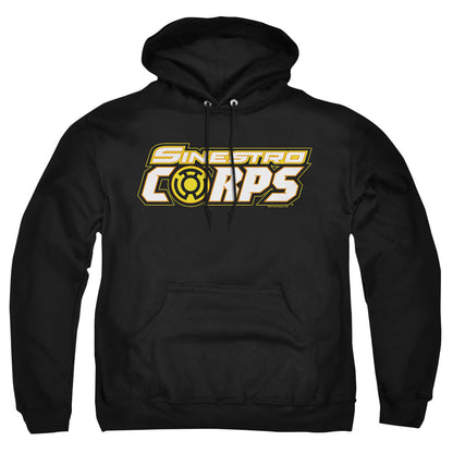 Green Lantern Sinestro Corps Logo Mens Hoodie Black Officially Licensed