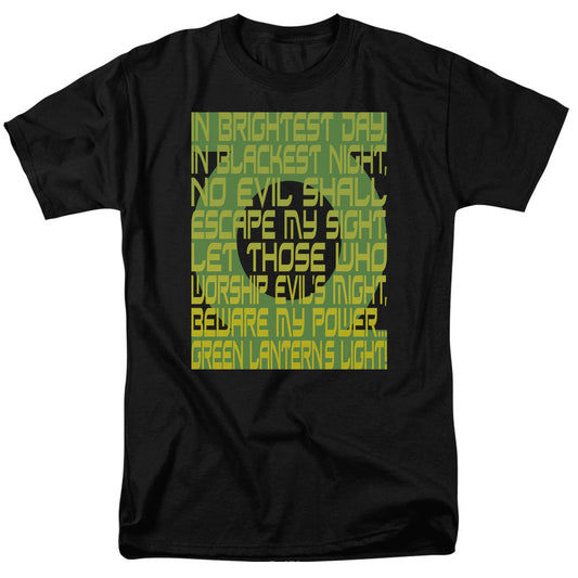 Green Lantern Green Lantern Oath Mens T Shirt Black Officially Licensed