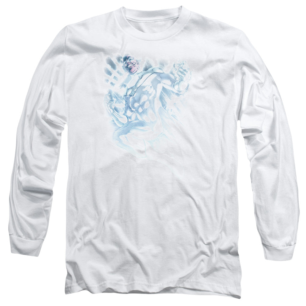 Green Lantern White Lantern Sinestro Mens Long Sleeve Shirt White Officially Licensed