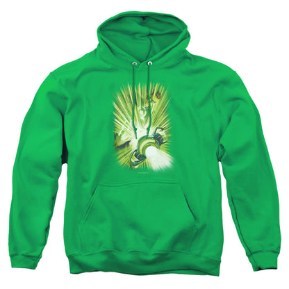 Green Lantern Lanterns Light Mens Hoodie Kelly Green Officially Licensed