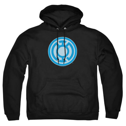 Green Lantern Blue Symbol Mens Hoodie Black Officially Licensed