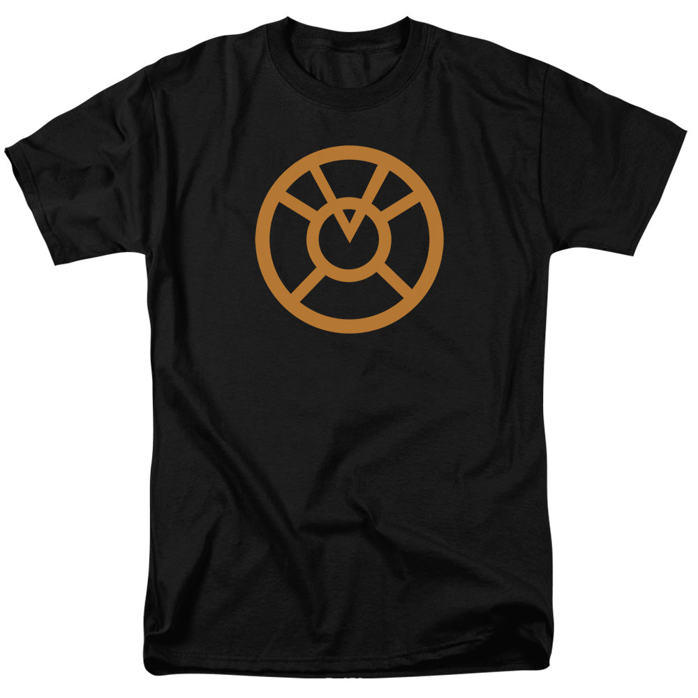 Green Lantern Orange Emblem Mens T Shirt Black Officially Licensed