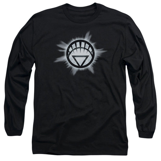 Green Lantern White Glow Mens Long Sleeve Shirt Black Officially Licensed